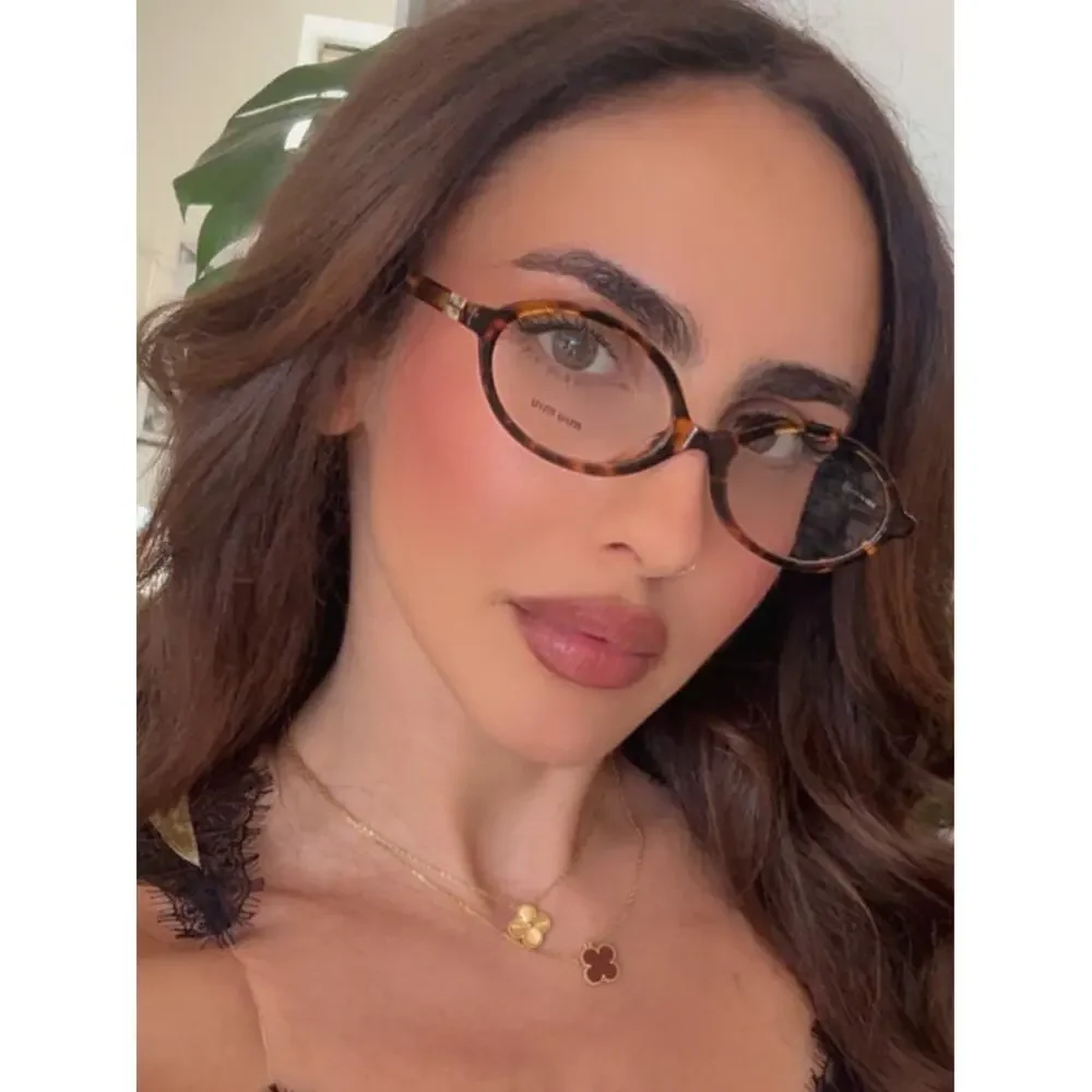 NEW Miu Miu MU01XV Regard Oval Havana Eyeglasses Frames